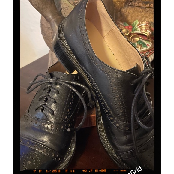 BLUE BROGUES OXFORDS…Sz 6 - Picture 1 of 6